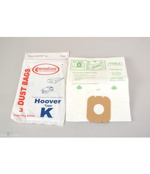 Hoover EnviroCare Bags - Type K  (3 Pack)