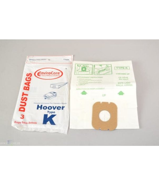 Hoover Hoover EnviroCare Bags - Type K  (3 Pack)