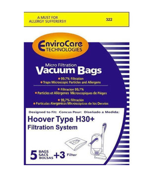 Hoover EnviroCare Bags - Type H30 (5 Pack)