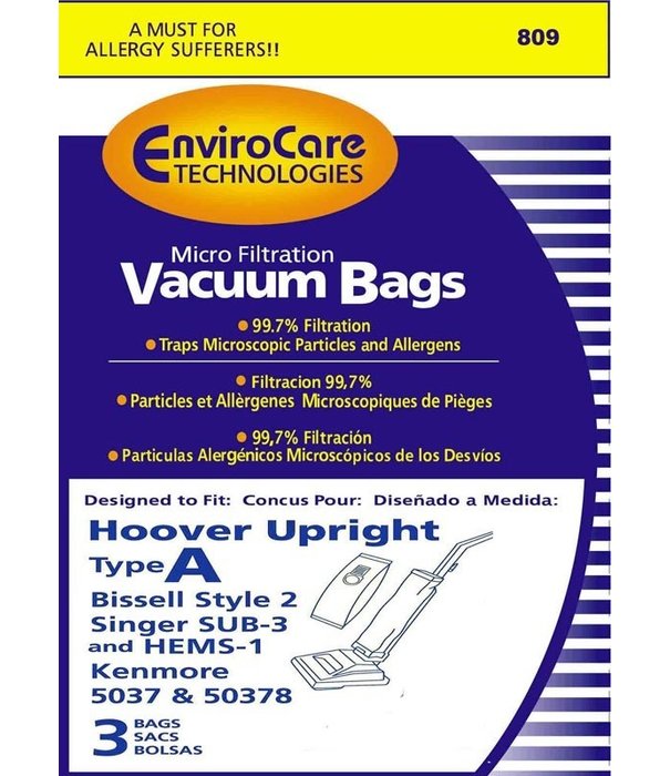 Hoover Hoover EnviroCare Bags Type A (3 Pack)