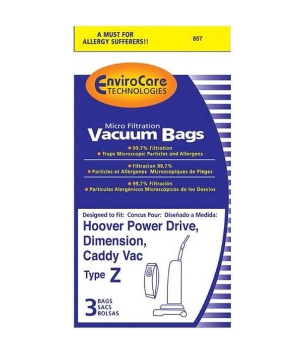 Hoover Hoover EnviroCare Bags - Type Z  (3 Pack)