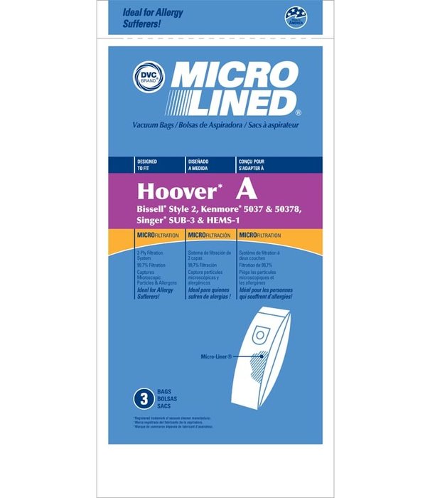 Hoover Hoover DVC Bags Type A (3 Pack)