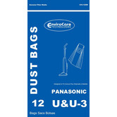 Panasonic EnviroCare Bags - Styles U, U3, U6 (12 Pk)