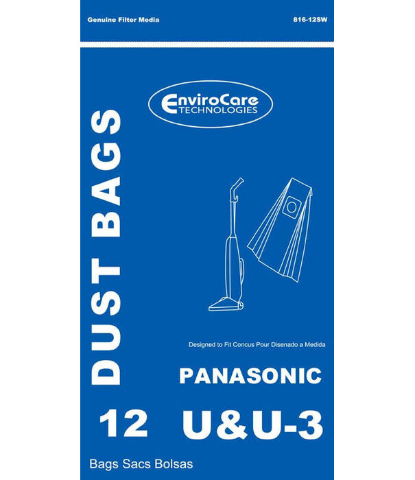 Panasonic Panasonic EnviroCare Bags - Styles U, U3, U6 (12 Pk)