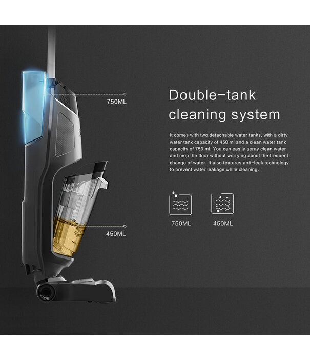 360 Smart 360 Botslab Wet Dry Vacuum - Oneclean T6 Cordless 3in1