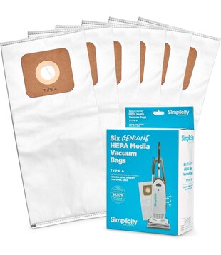 Simplicity Hepa Bags - Type A (6 Pack)