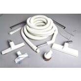 Central Vacuum Crush Proof Hose & Attachment Kit -  Non switched (Beige 30')