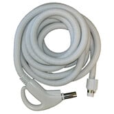 Crush Proof Hose - Central Vacuum Direct Connect Light Gray (Dual Switching  30')