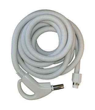 Crush Proof Hose - Central Vacuum Direct Connect Light Gray (Dual Switching  30')