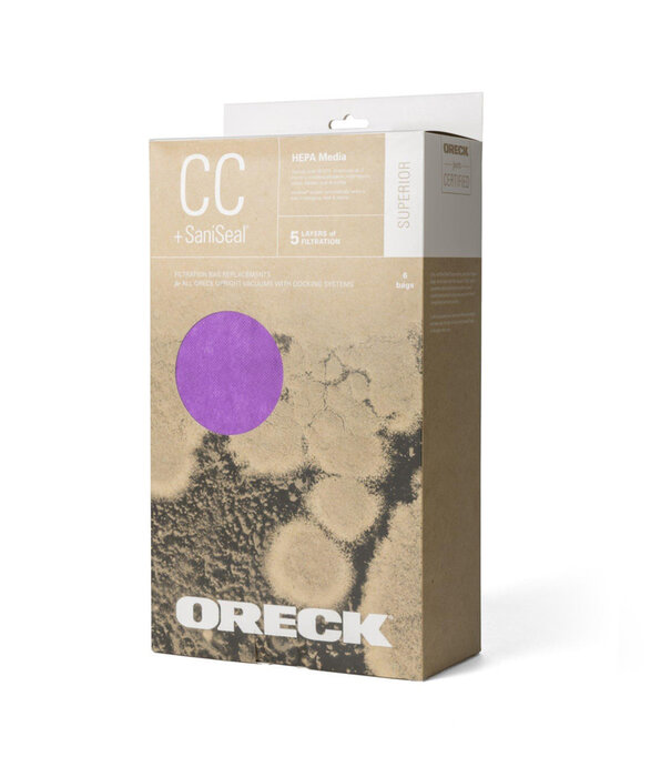 Oreck Oreck Genuine Bags - XL CC Hepa SaniSeal 6 Pack (Purple)
