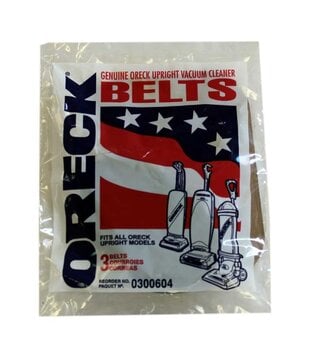 3 Pack Belts - Oreck XL Series OEM (Flat)