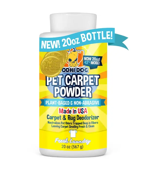 Nilodor Pet Carpet Powder - Bodhi Dog New 20oz (Fresh Laundry)