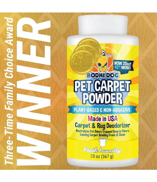 Nilodor Pet Carpet Powder - Bodhi Dog New 20oz (Fresh Laundry)