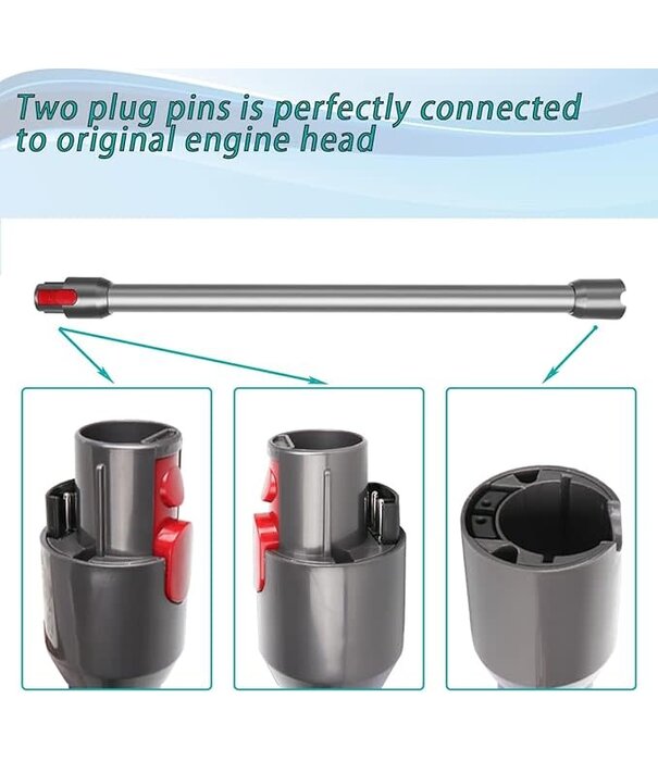 Dyson Wand Assembly - Dyson V7, V8, V10, V11, V15 Gray (Replacement)