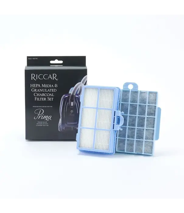 Riccar & Simplicity Granulated Charcoal & Hepa Filter Set - Riccar  Prima Canister