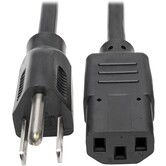 12" Pig Tail Cord - Computer Style Female Connection 3 Wire 18awg (Black)