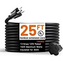 Extension Cord - 16 AWG 3 Prong 25'  (Black)