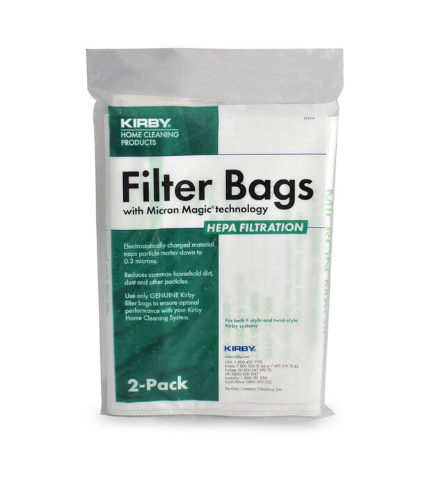Kirby Disposable Bags - Kirby Hepa Filter (2 Pack)