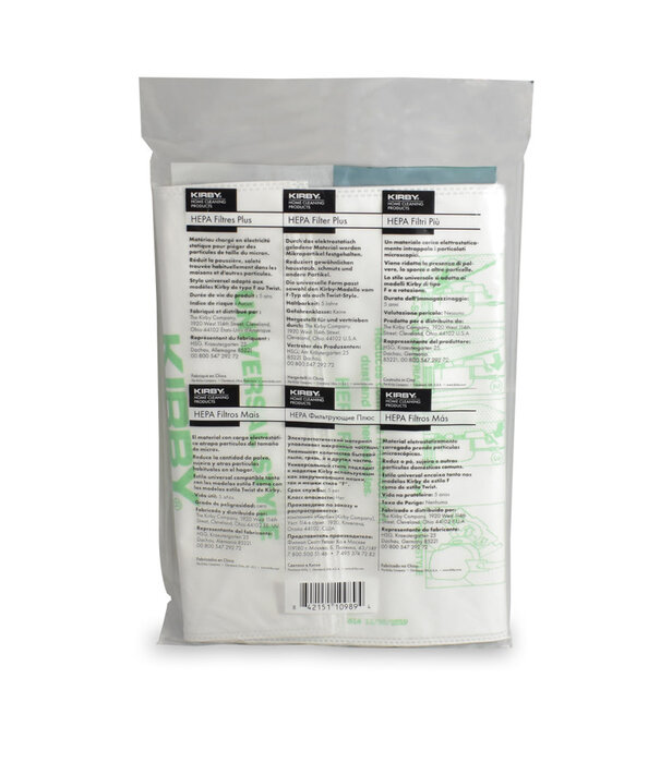 Kirby Disposable Bags - Kirby Hepa Filter (2 Pack)