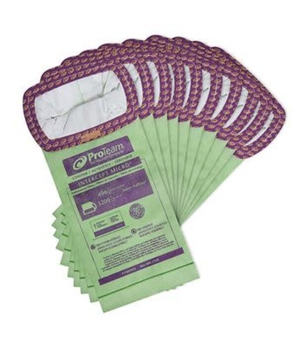 ProTeam Proteam Disposable Bags  - Half Vac/Intercept 6Qt (10 pack)
