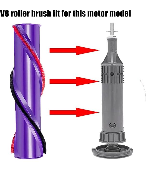 Dyson Brush Bar Service Assembly - Dyson 967485-01 V8/SV10 (4 Prong Replacement)