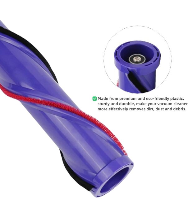 Dyson Brush Bar Service Assembly - Dyson 215343-05 V12, V10 Slim (3 Prong Replacement)