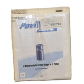 Disposable Bags - Riccar, Cyclovac, Powerstar 3 prong Bags (3 Pack)