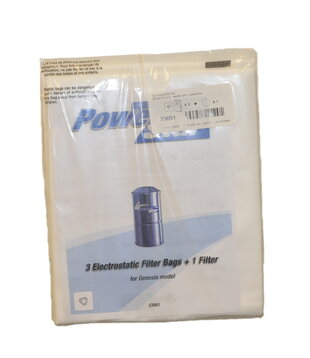 Disposable Bags - Riccar, Cyclovac, Powerstar 3 prong Bags (3 Pack)