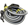 Central Vacuum Hose - Dual Voltage Switch And Pigtail (35' Black & Gray)