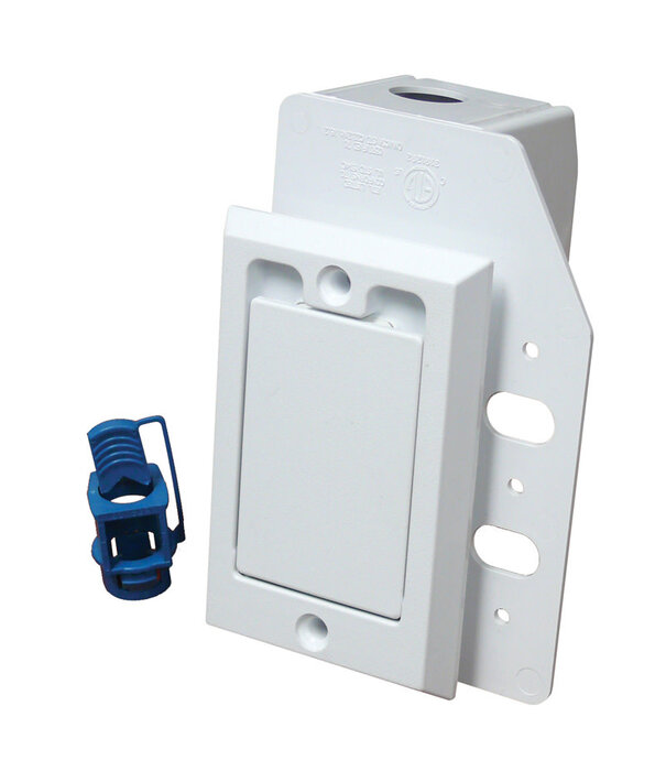 Central Vacuum Supervalve Inlet Door Kit - Central Vacuum (White 110v 3/4 Door)