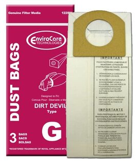 Dirt Devil EnviroCare Bags - Type G (3 Pack)