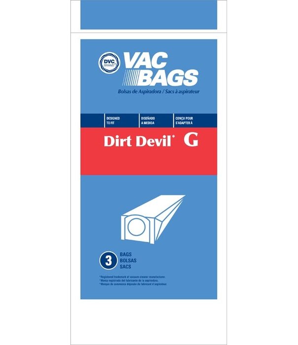 Dirt Devil Dirt Devil DVC Bags - Type G (3 Pack)