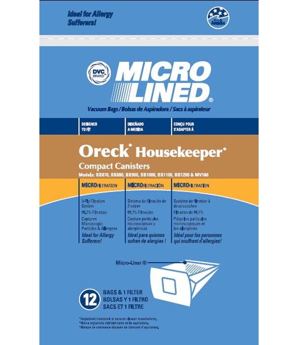 Oreck Oreck DVC Bags Style - Buster B Housekeeper (12 Pack)