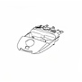 Top Cover Casting - Miele S544 (Deep Black)