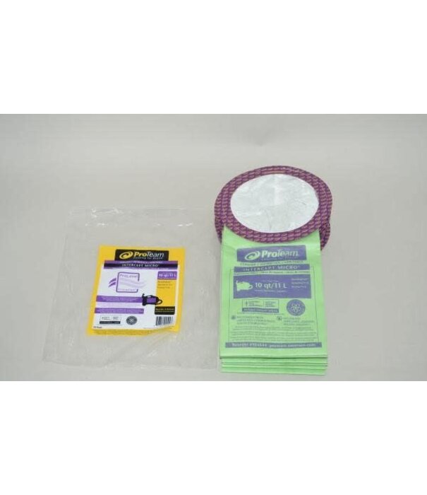 ProTeam Genuine Disposable Bags - Proteam Running Vac 10Qt (10 Pack)