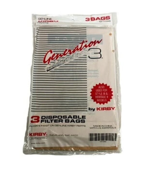 Kirby Disposable Bags - Kirby HII/G3 (3 Pack)