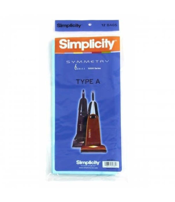 Riccar & Simplicity Simplicity Paper Bags - Type A (12 Pack)