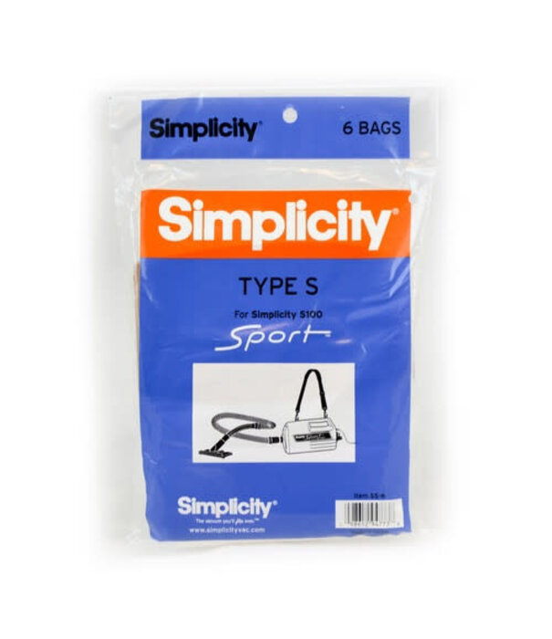 Riccar & Simplicity Simplicity Paper Bags - Type Z (6 Pack)