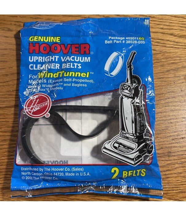 Hoover Belt - Hoover Windtunnel  (No Power Drive) OEM 38528033 (2-Pack)