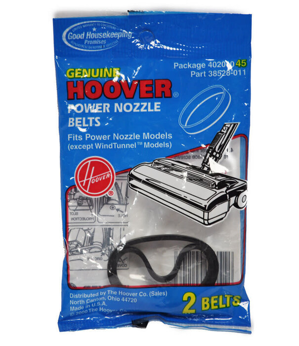 Hoover Hoover Power Nozzle Agitator Flat Belt 40201045 (38528011) - 2 pack