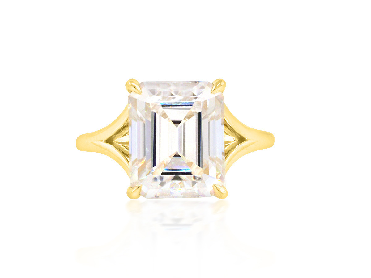 emerald split shank engagement