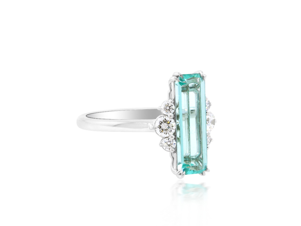 1.78ct Emerald Cut Paraiba Aquamarine 