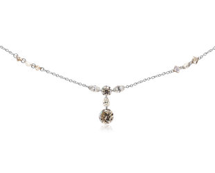 3.87ct Floating Champagne Dia Necklace E1400