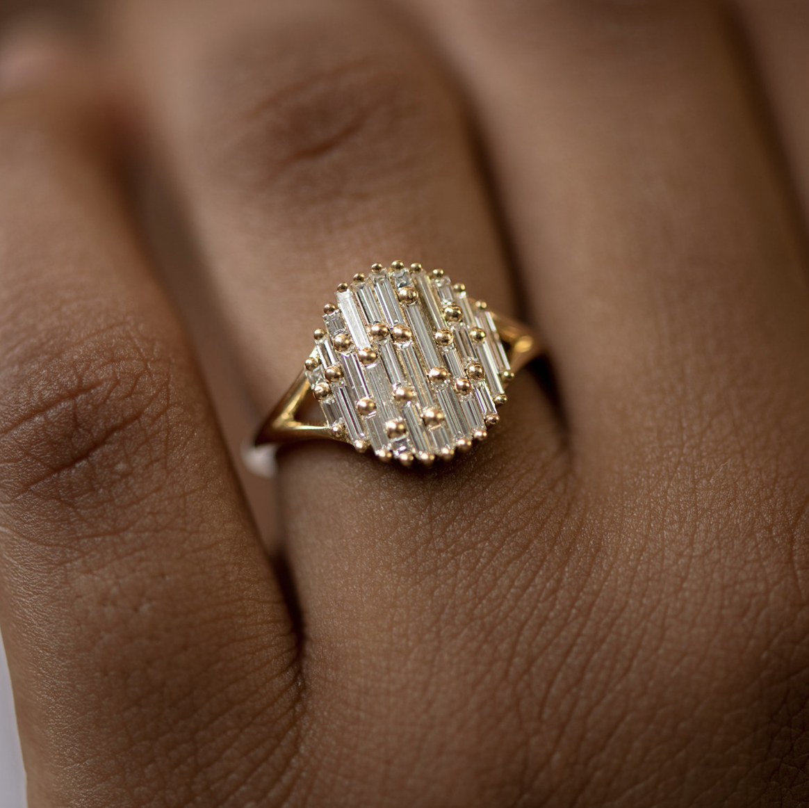 Artëmer Light Catcher Baguette Diamond Cluster Ring