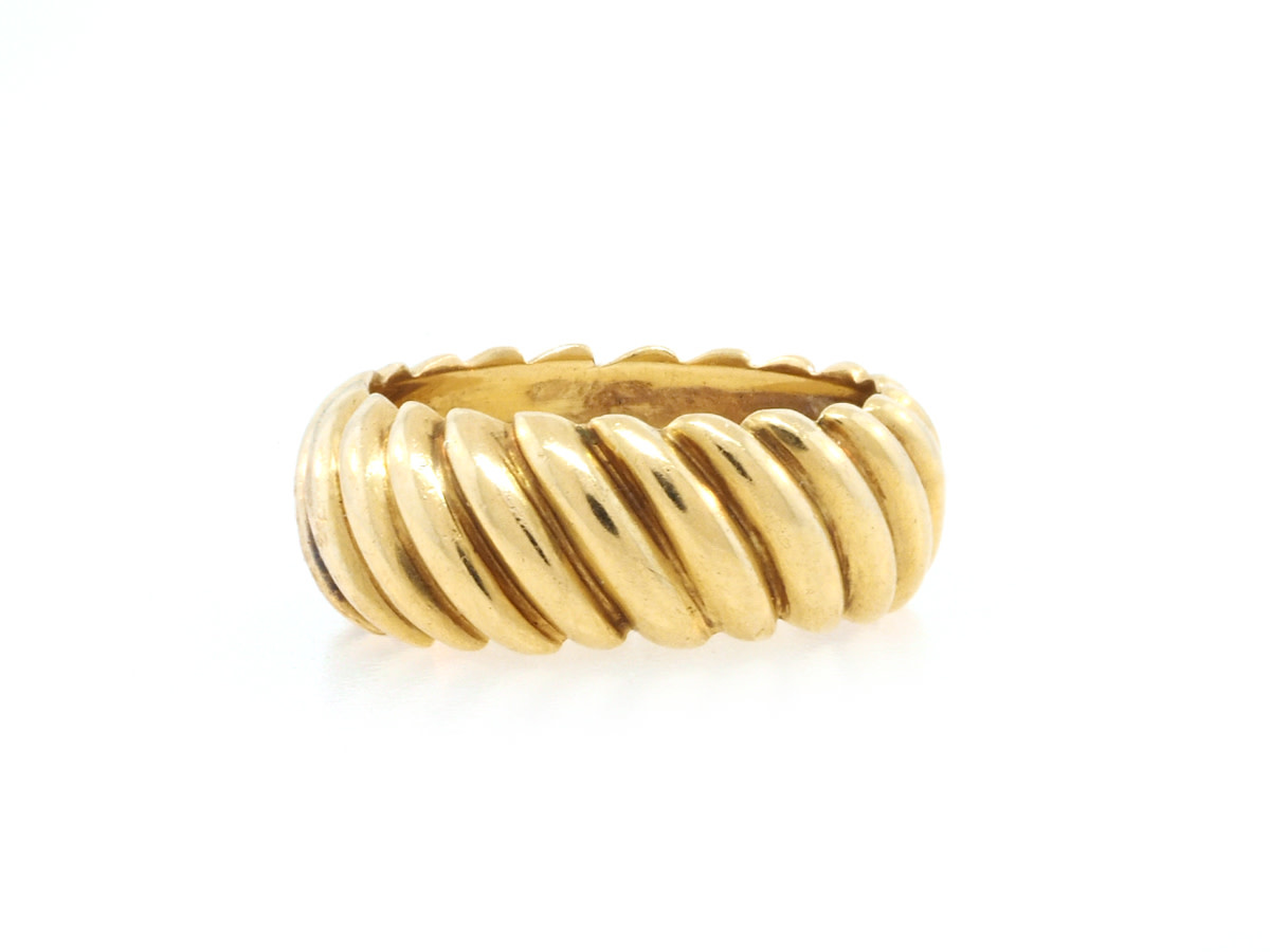 Trabert Goldsmiths Vintage Gold Twisted Cable Ring
