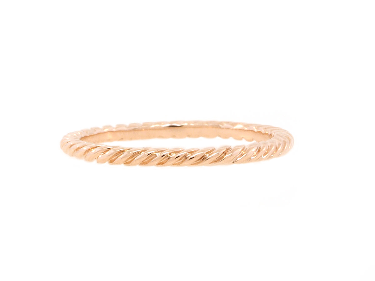 Beverley K Collection Rose Gold Twist Band AB572
