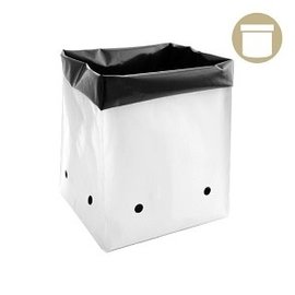 DL Wholesale 1/2 Gal B&W PE Grow Bag (100-pack)