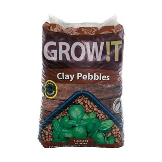GROW!T GROWIT Clay Pebbles, 40 L