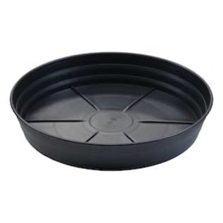 DL Wholesale 18" Grow1 Premium Black Injection Pot Saucers
