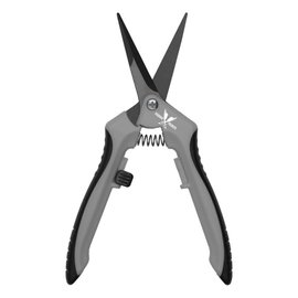 Piranha Piranha Pruner Trimming Scissors - Grey Handle & Straight Black Fluorine Blade